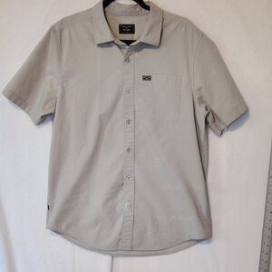 Kimes Ranch Men's L Linville Short Sleeve Silver White Performance Coolmax